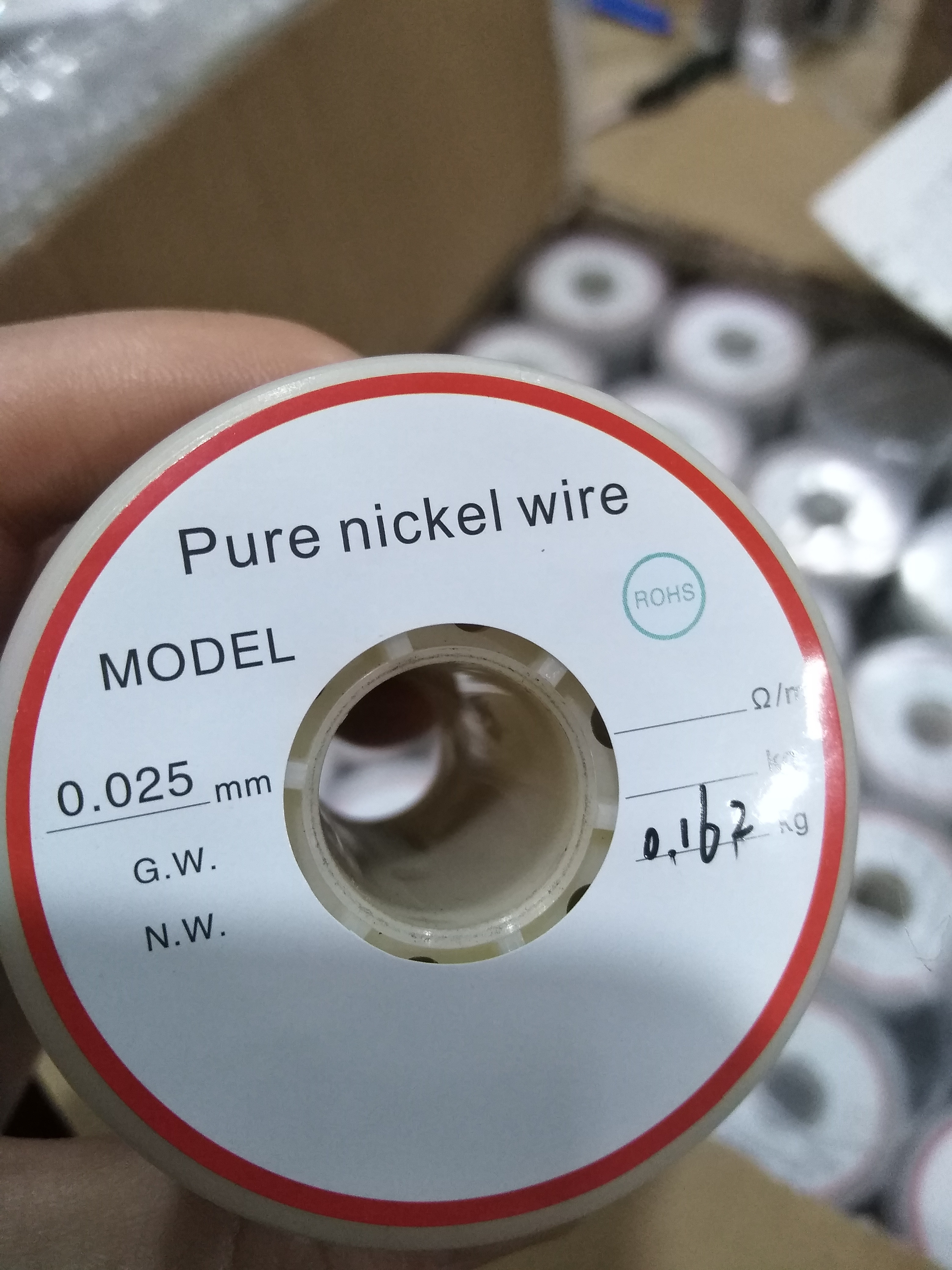 high purity 99.98% russian nickel wire 0.025 mm price per kg