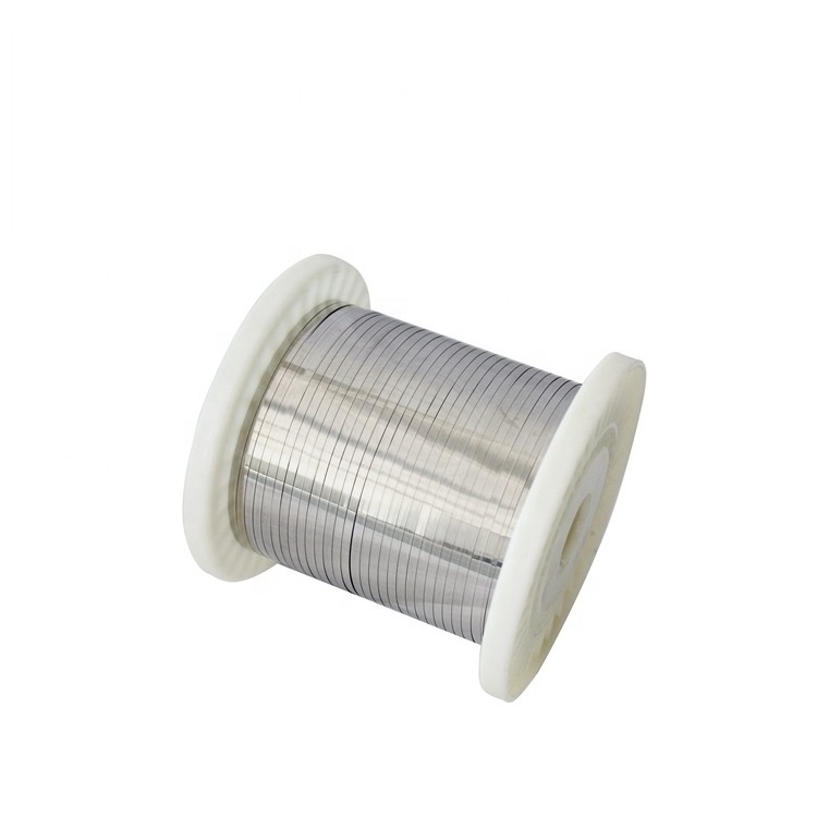 Stock flat nichrome wire nicr 80/20 heating element ni80cr20 resistance ribbon wire