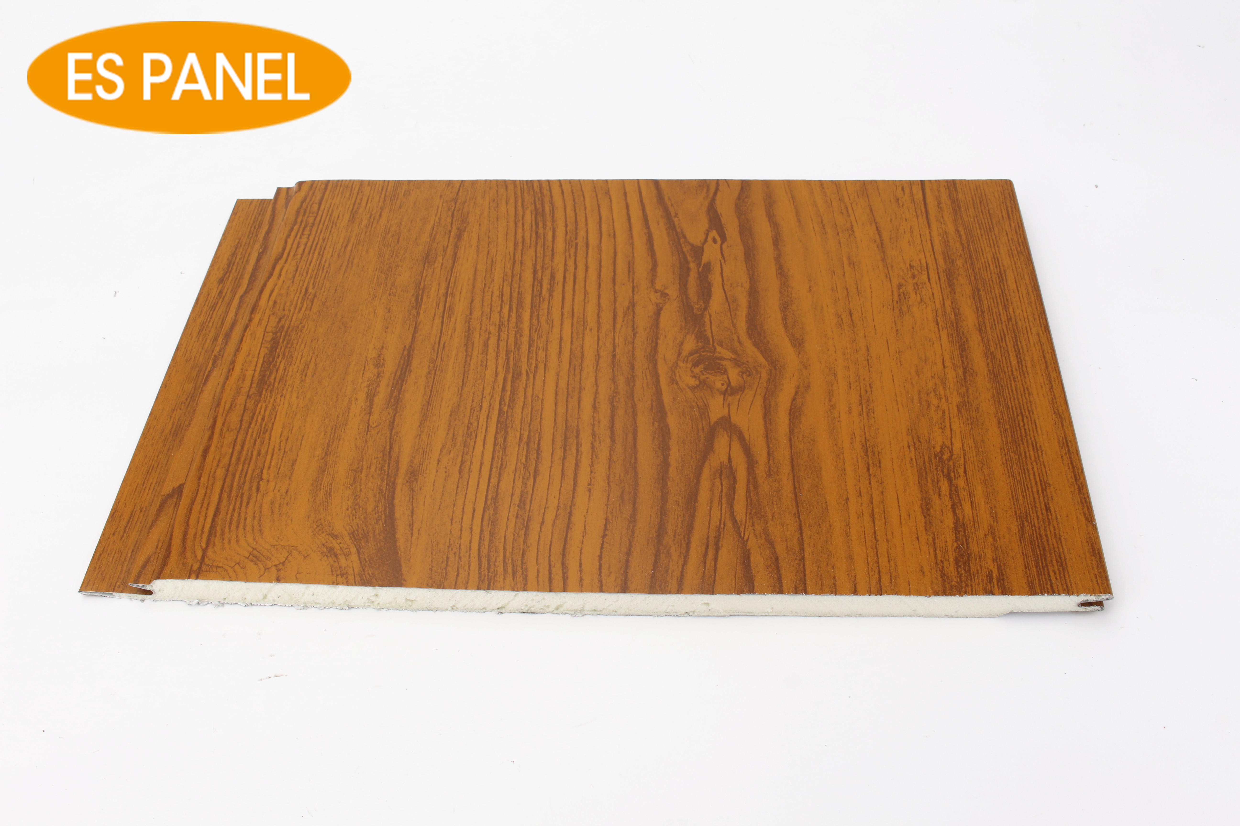 ES PANEL Interior Exterior wood grain cheap bathroom metal wall siding panel