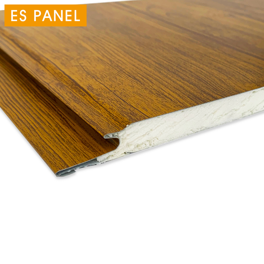 Sandwich Panel PU Polyurethane Exterior Wall Covering Outdoor Wood Siding Wall Panel