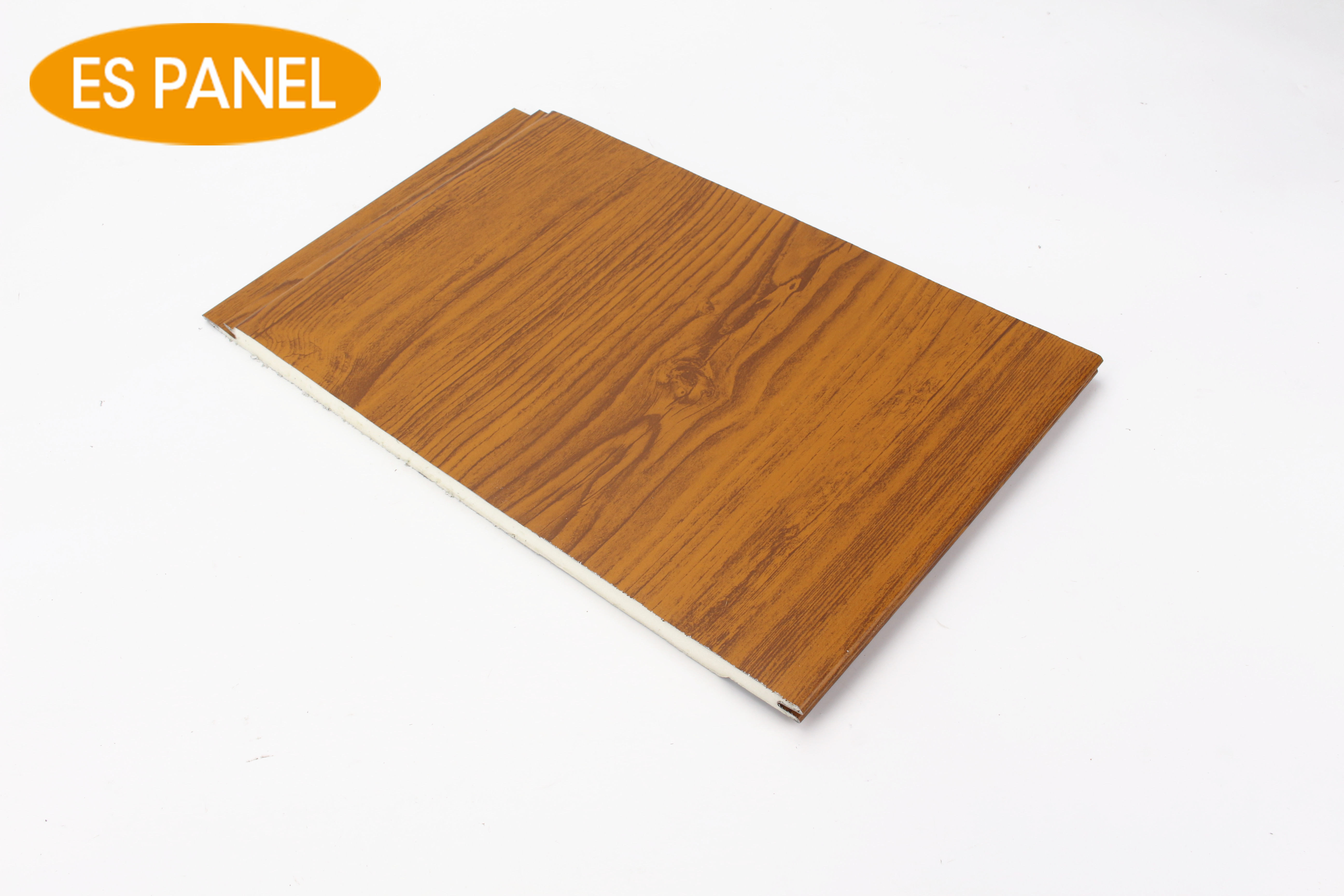 ES PANEL Interior Exterior wood grain cheap bathroom metal wall siding panel