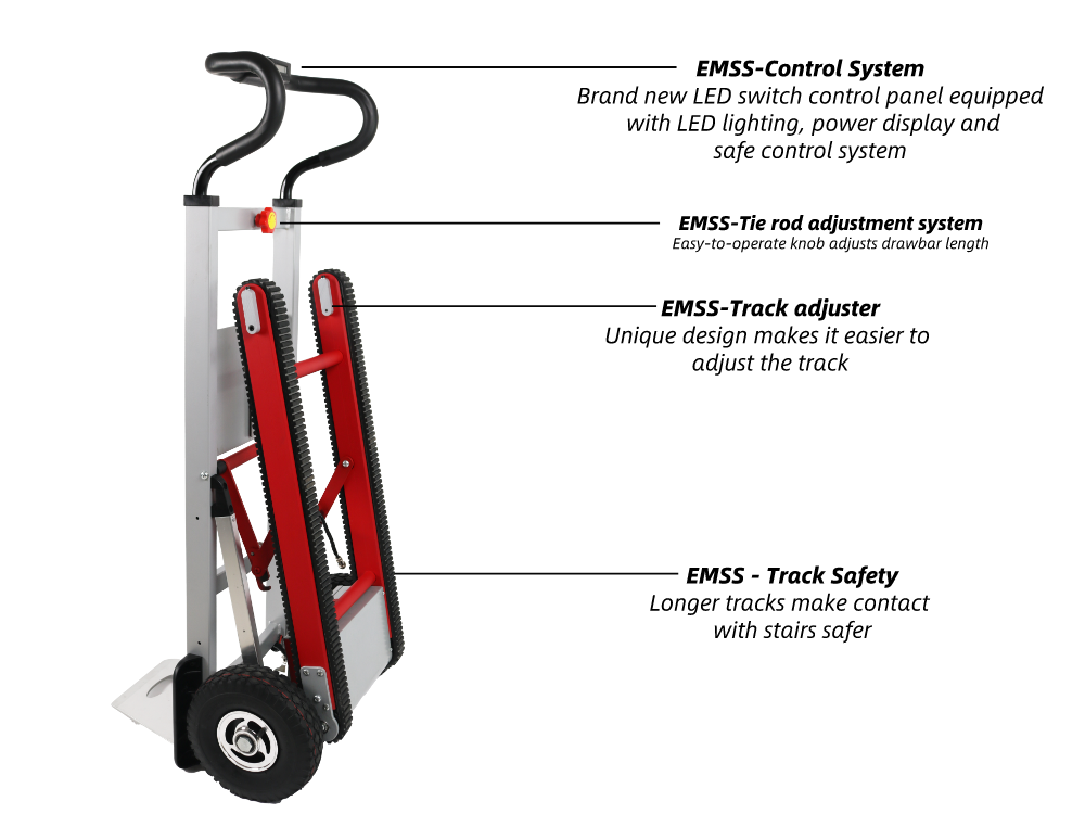 Lithium Climbing Motorized Battery Staircase Mobility electric Lifting foldable Hand Trolley Electric Hand Truck Stair Climber