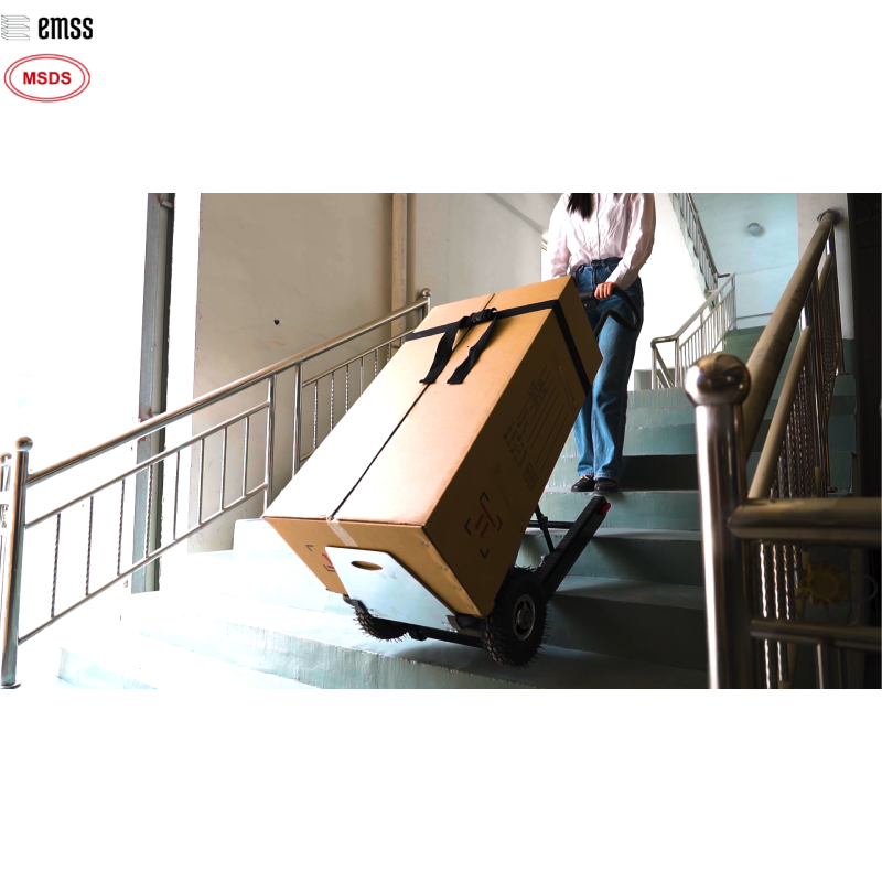 EMSS 120kg Load stair climb car material lift Electric Stair Climber Hand Trucks Trolley Cart