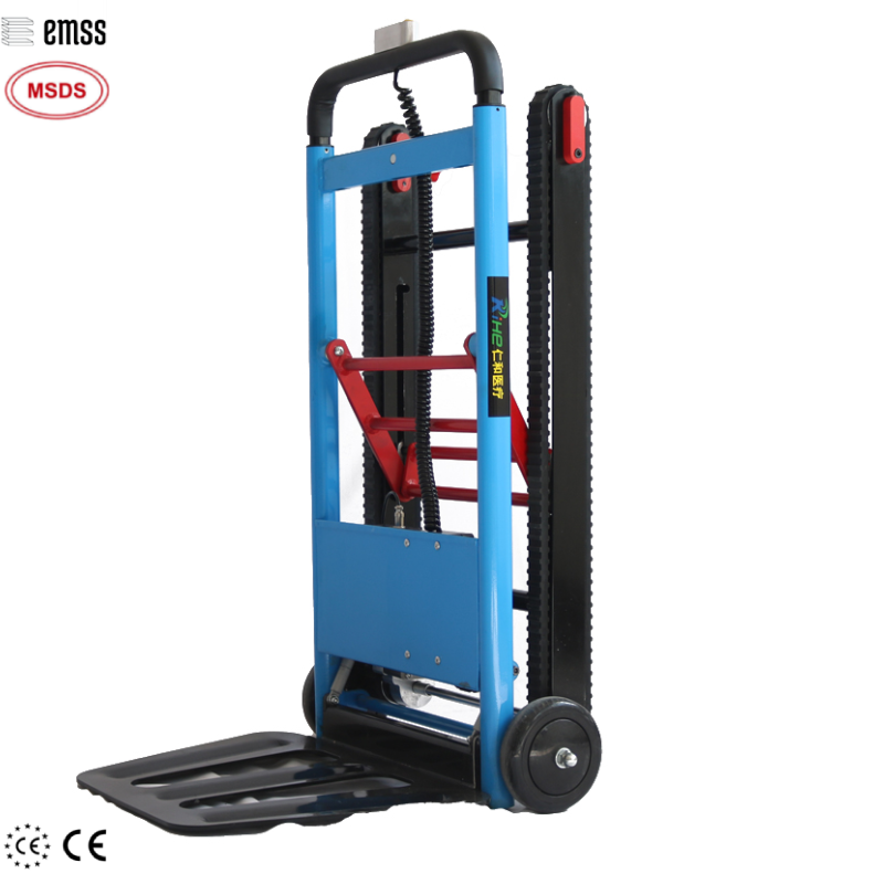 EMSS 60kg load Electric Powered Trailer Dolly Mover Trolleys  Automatic Hand Truck  Motorized Stair Climbing Trolley