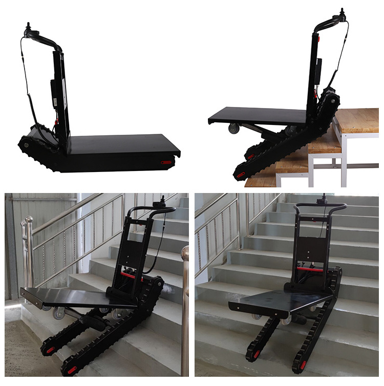 EMSS 400KG Load portable trolley cart Stair Climbing Machine Folding Aluminum Electric Warehouse Trolley