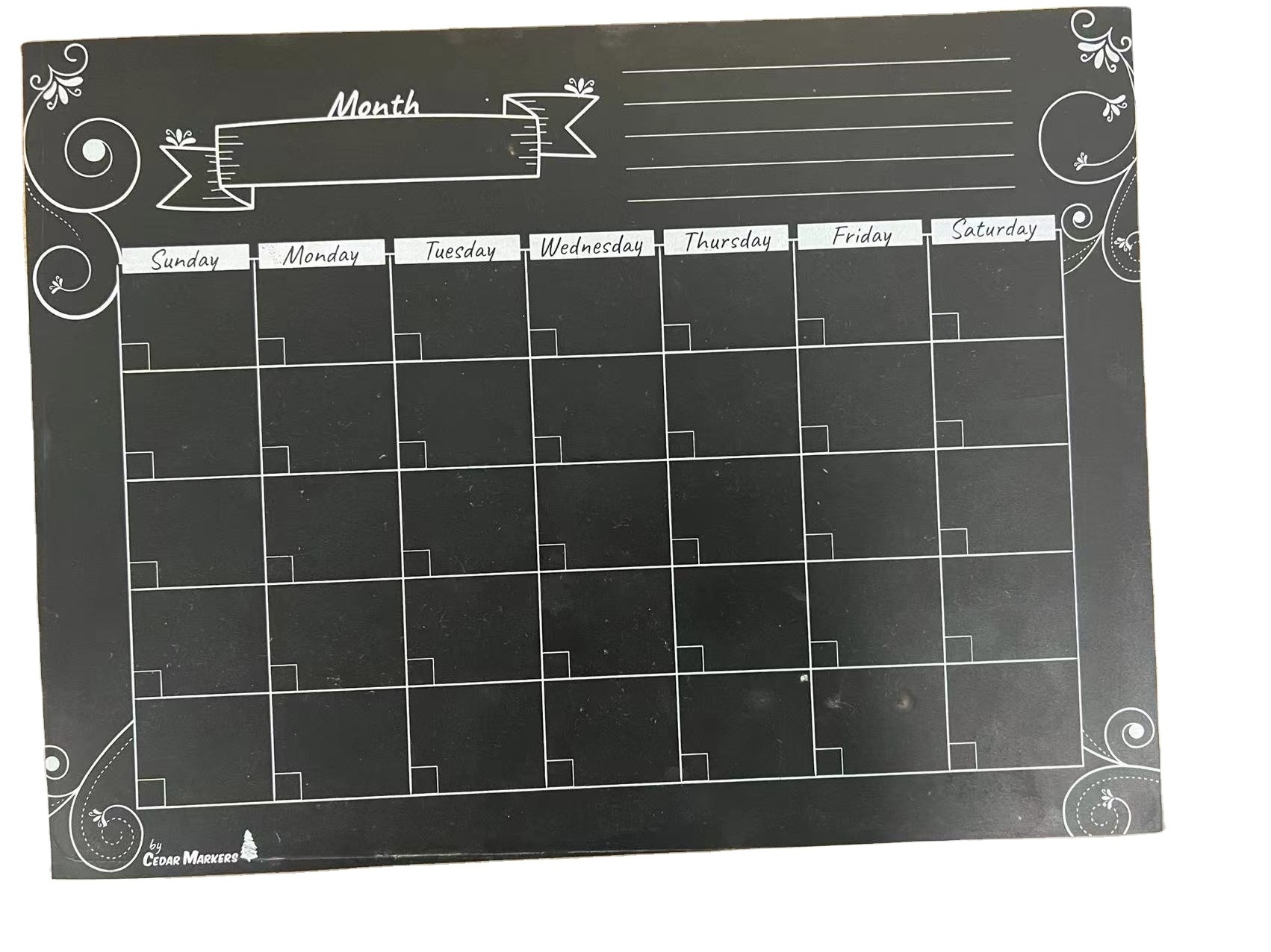 black board sticker Monthly calendar planner soft whiteboard monthly planner