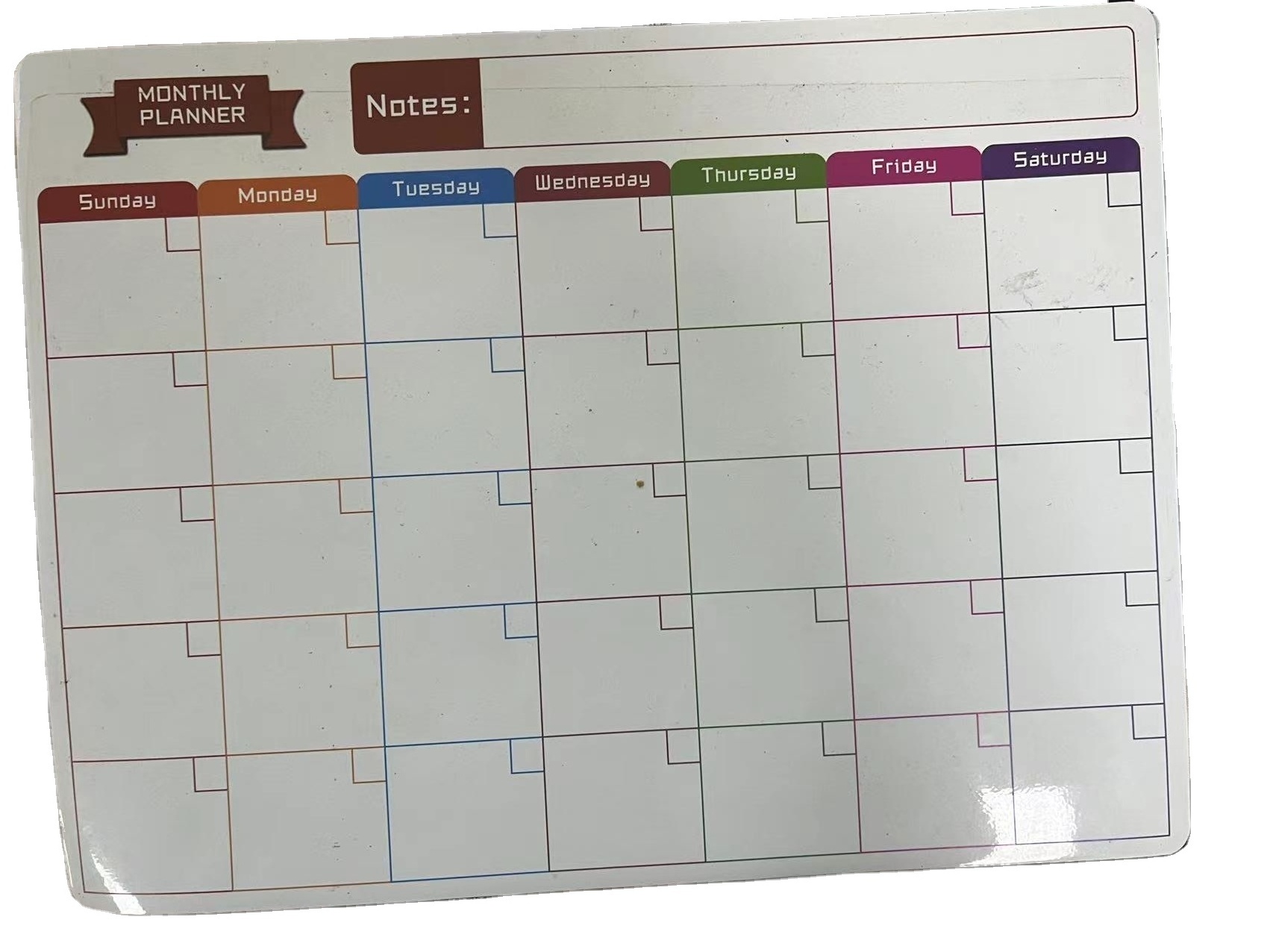 black board sticker Monthly calendar planner soft whiteboard monthly planner