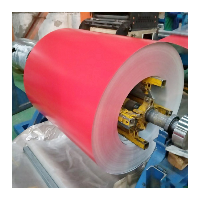 PPGI/GI Pink galvanized steel coil pvc laminate steel