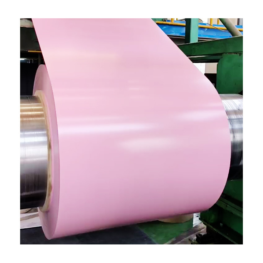 PPGI/GI Pink galvanized steel coil pvc laminate steel