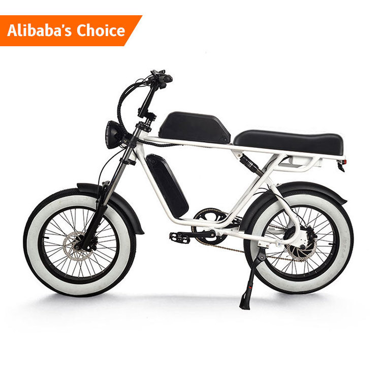 Full Suspension Wholesale 48V 13.2ah Powerful Motor 20 Inch fat tire electric hybrid bike retro ebike