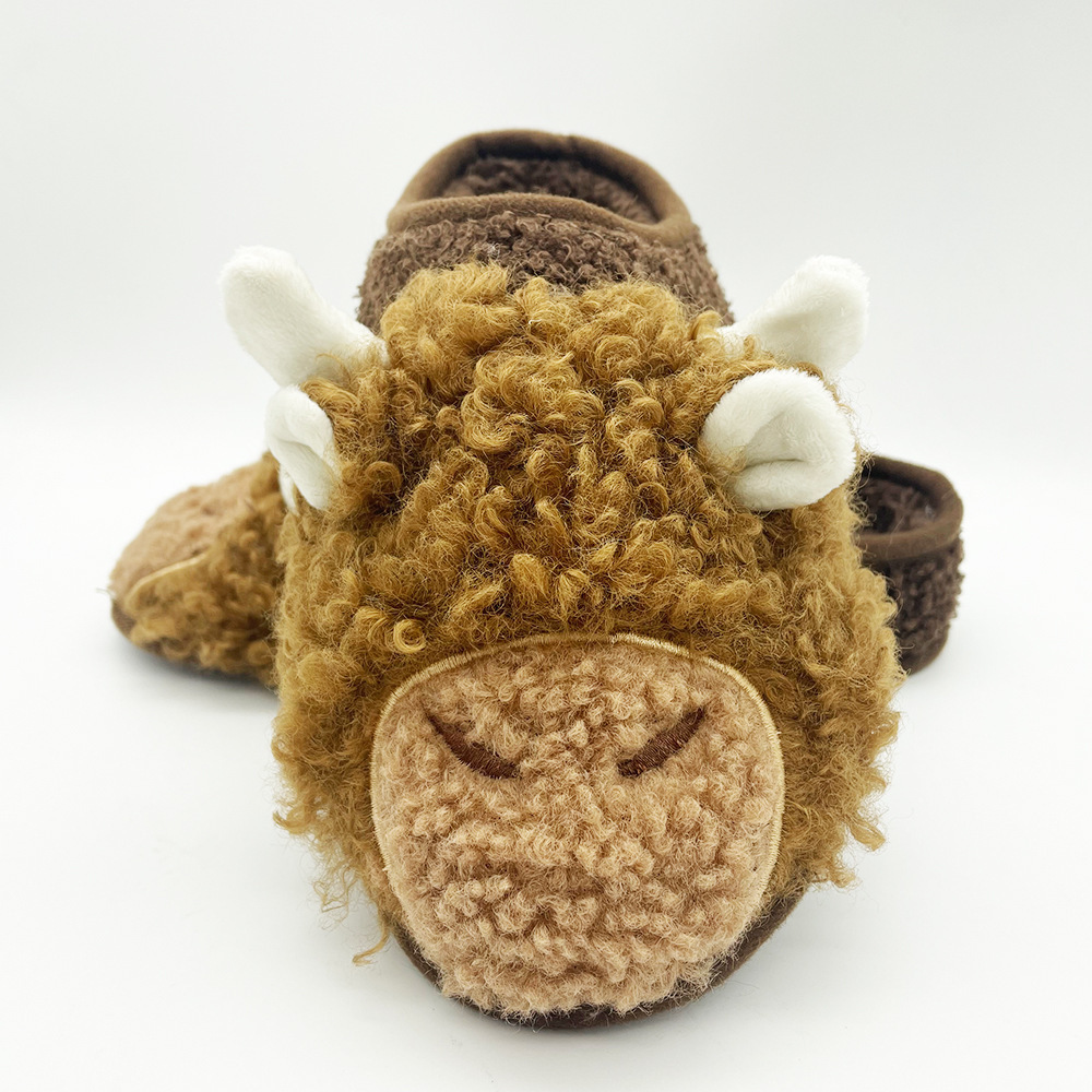 Highland Cow Slippers Scottish Yak stuffed animal plush  Sanrio  Home Slippers for winter  slippers for men and women for gift