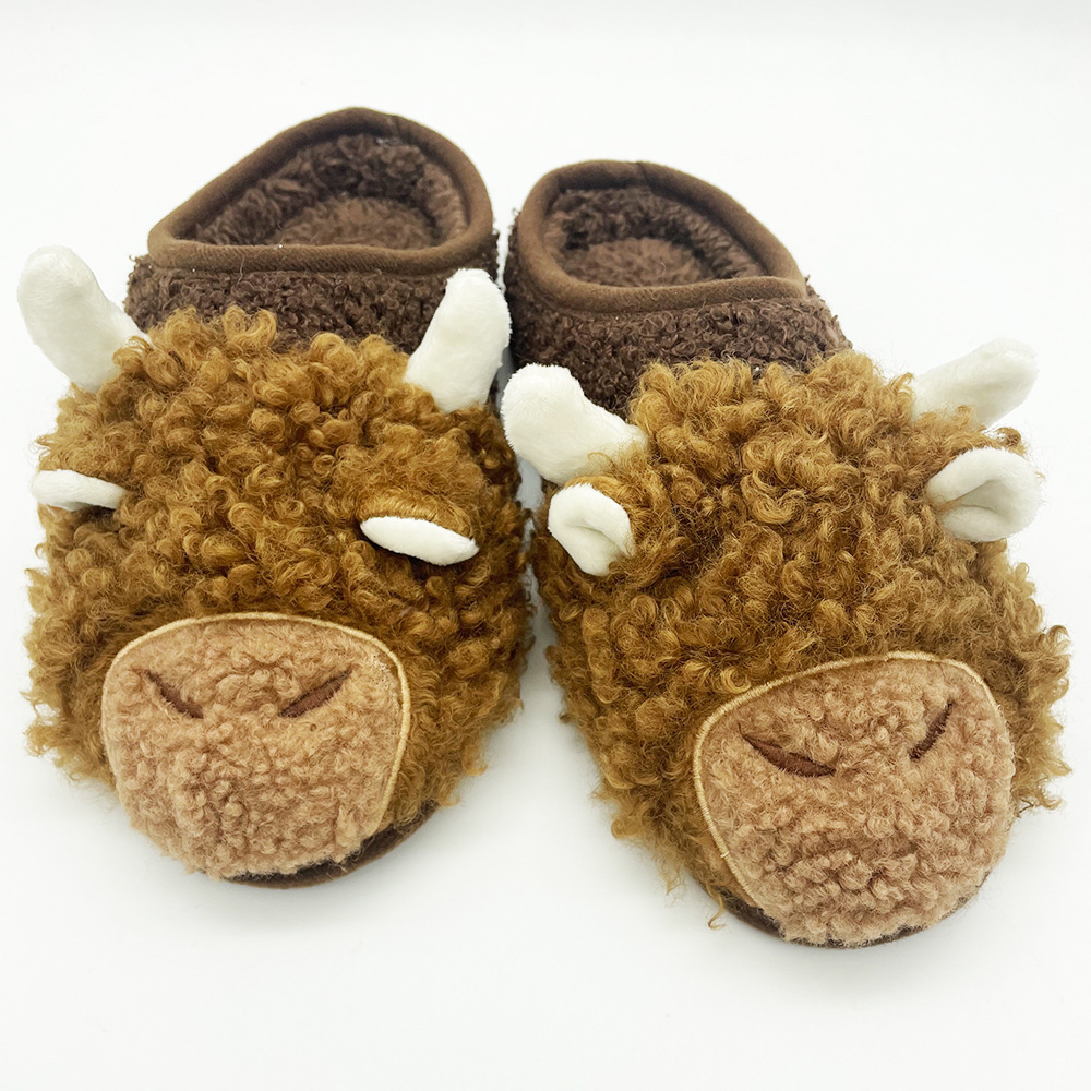 Highland Cow Slippers Scottish Yak stuffed animal plush  Sanrio  Home Slippers for winter  slippers for men and women for gift