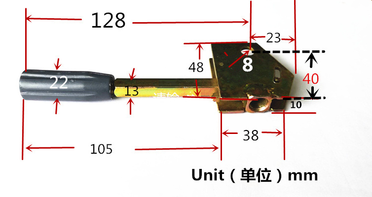 Paint lamp Locking gas spring 1400N