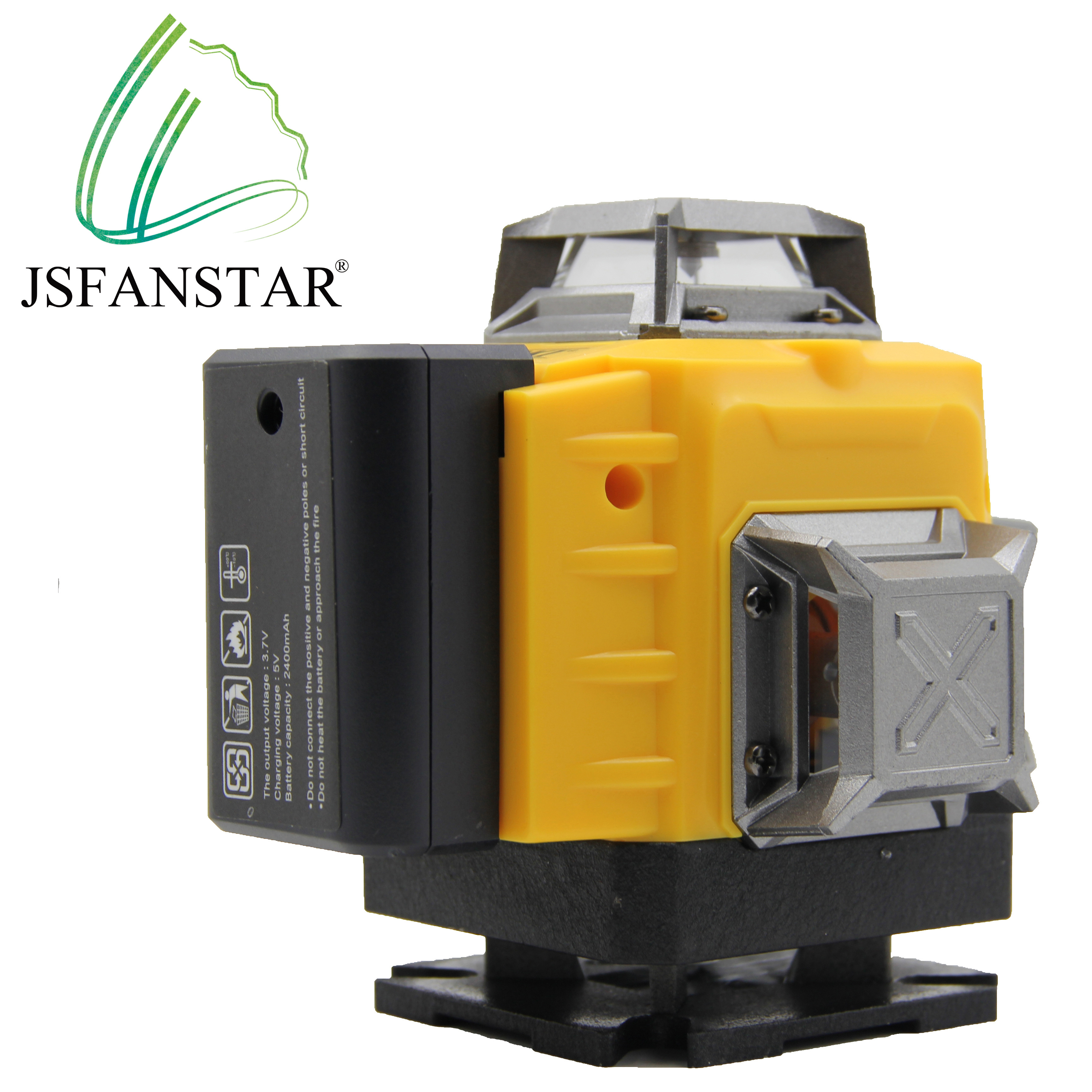 Chargeable 360 degrees digital laser leveler 4d green beam 16 line green laser level set