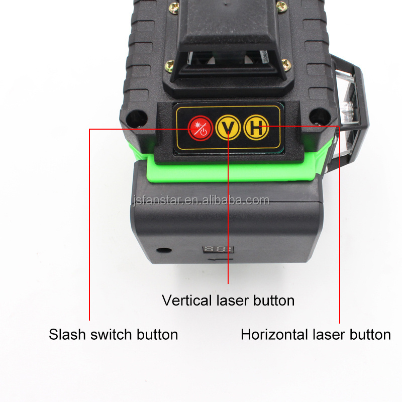 Cheapest precision 16 lines power 4d laser level projector lithium battery