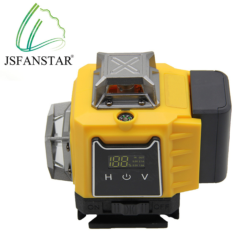 Green digital laser level multifunctional 16 lines 4d tool outdoor set