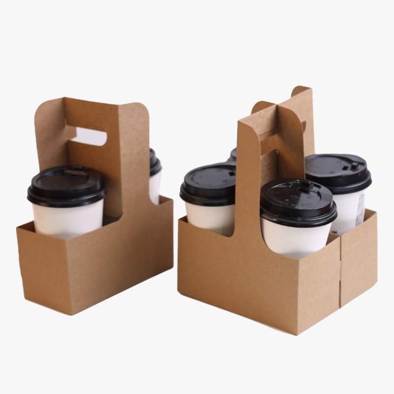 FTS Customized Logo Printing Eco Friendly Reusable To Go Take Away Paper Cup Holder