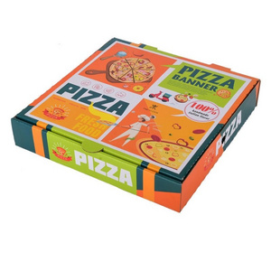 Custom Food Grade Recycled Clear Window Corrugated Pizza Box Paper Packaging Box