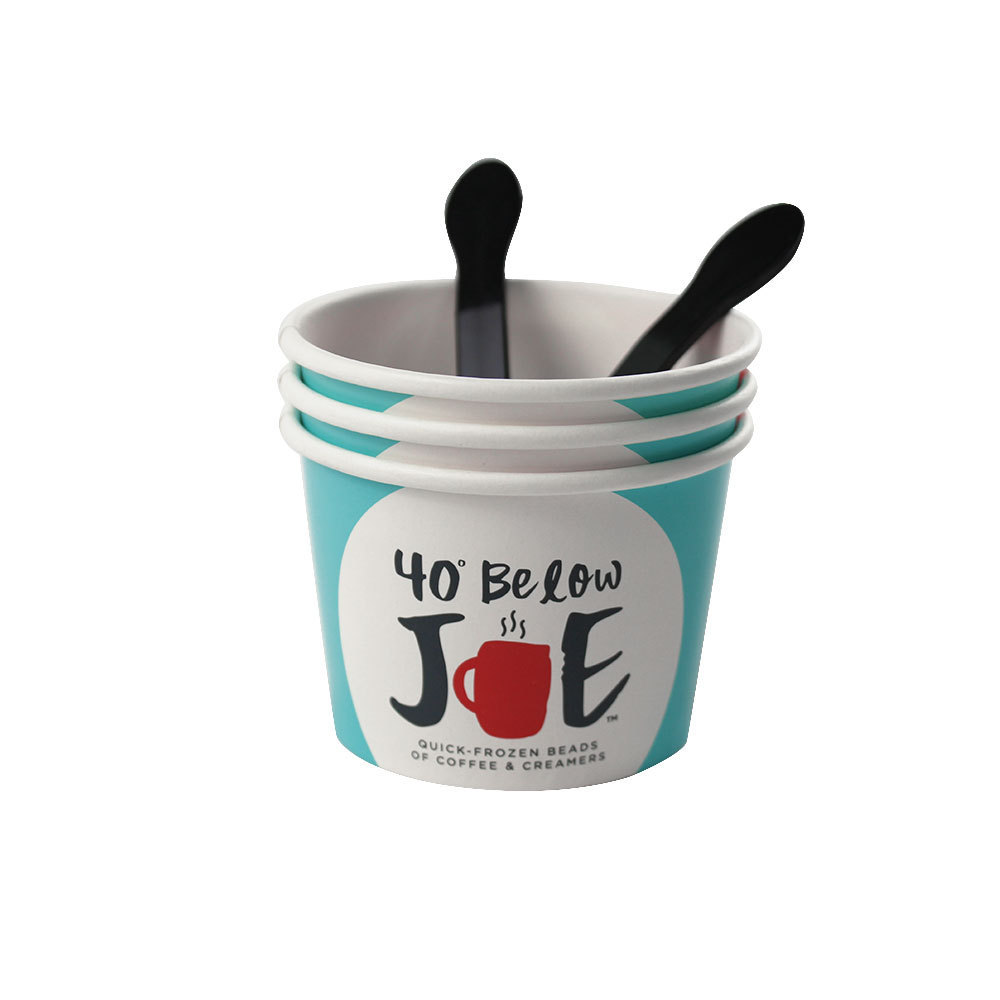 Frozen Yogurt Cup Wth Logo Printed Factory Frozen Yogurt Cup/Paper/Lids/Spoon