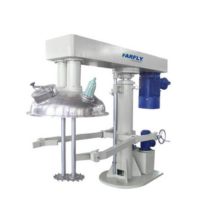 ploughshare mixer FDH 45kw High speed double shaft Mixer, Disperser, Stirrer of coating, formulation mixer blade