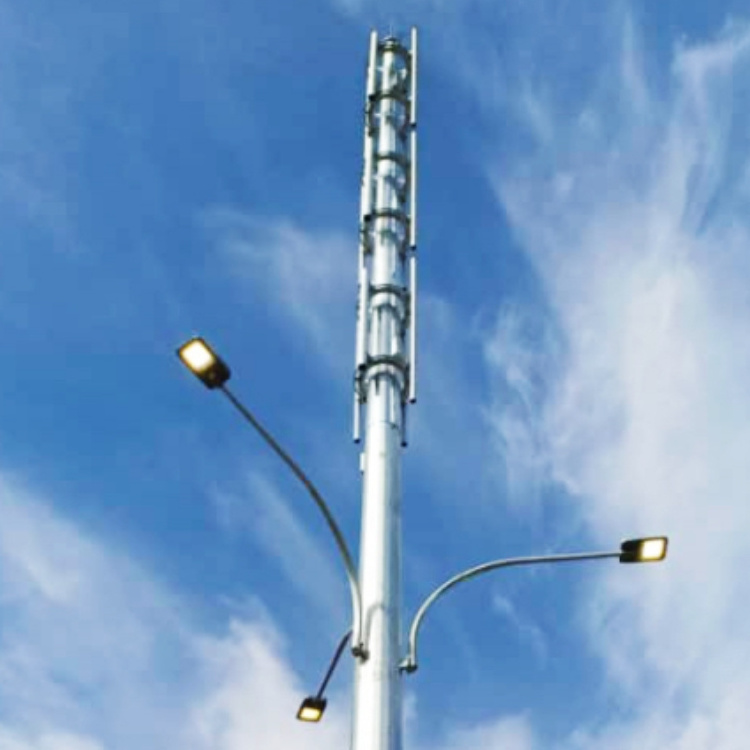 Galvanized Octagonal Steel Electrical Power Transmission Line Poles Utility Poles With Quality Assurance