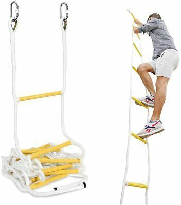 Emergency fire escape  non-slip nylon life-saving fire rope ladder with hook  for sale