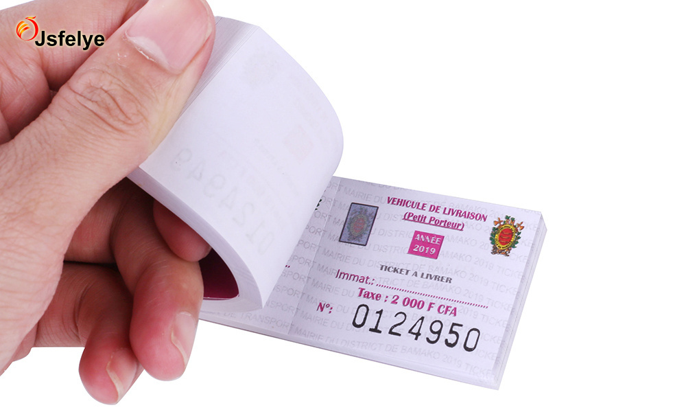 Custom thermal paper discount coupon ticket with hologram