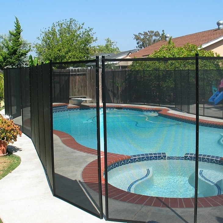 Self- latching Climb Resistant Swimming Pool Security Fence