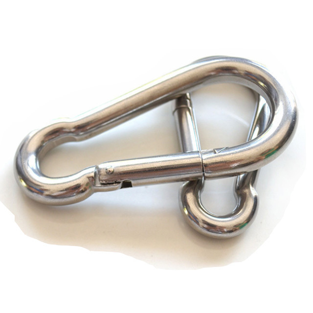 Wire rope accessories ss304 stainless steel carabiner hook M6