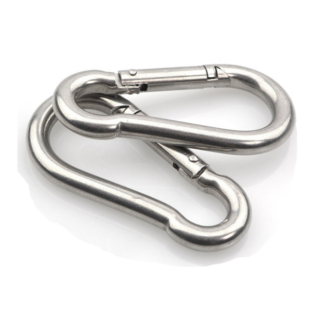 SS304 m5 stainless steel climbing carabiner made in China manufacture