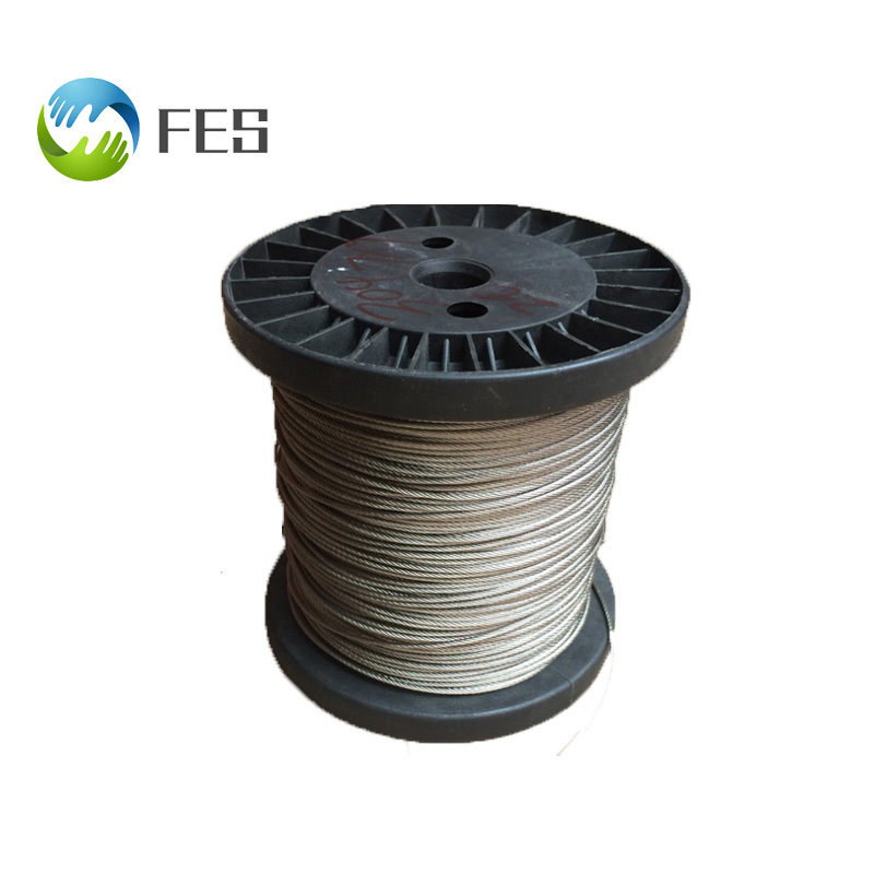 Chinese manufacture 1-32mm stainless steel elevator steel wire rope high strength aisi 304 SS stainless steel wire rope