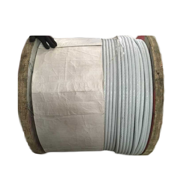 High strength plastic coated aircraft steel wire rope with pvc nylon cover Steel zinc coated steel wire In stock for Industrial