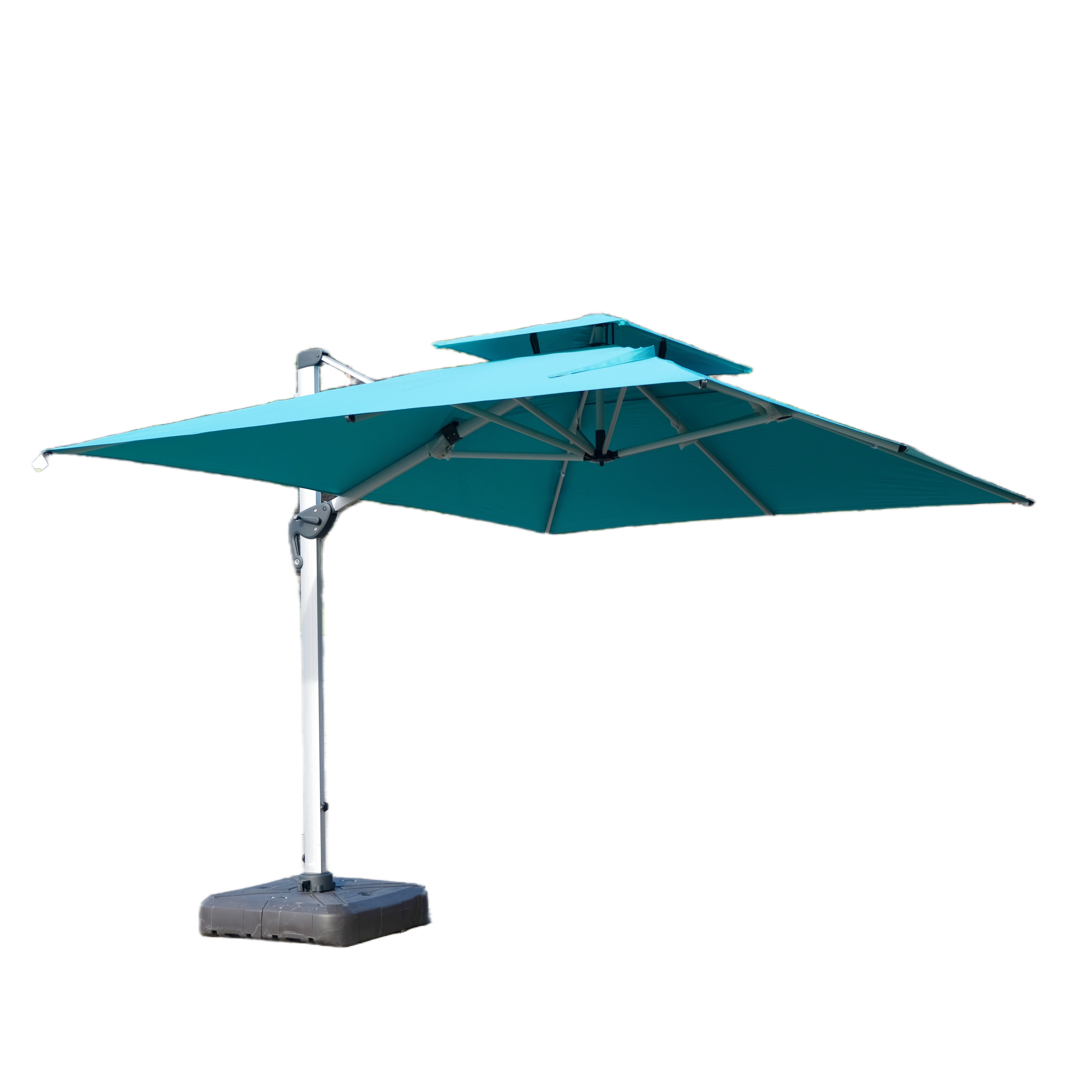 Custom Heavy Duty Outdoor Hotel Pool Umbrella Rectangle Garden House for Courtyard & Hospital Application