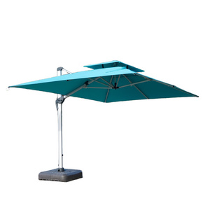 Custom Heavy Duty Outdoor Hotel Pool Umbrella Rectangle Garden House for Courtyard & Hospital Application