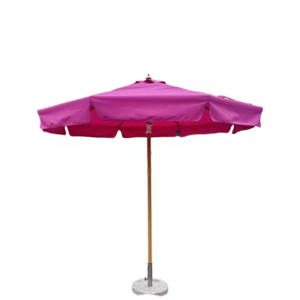 Modern  Outdoor Patio Parasol Sun Umbrella with Fringe for Beach Hotel Garden Advertising Durable and Stylish