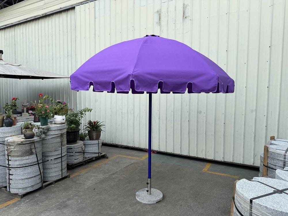 Outdoor Furniture Restaurant Sunshade Customization Garden Beach Cafe Outdoor Semi circular Pagoda Umbrella Tassel Umbrella