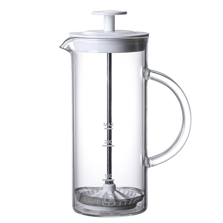 Glass Press Pot Tea and Coffee Maker, Loose Leaf Tea Accessories Glass Coffee and Tea French Press Pot