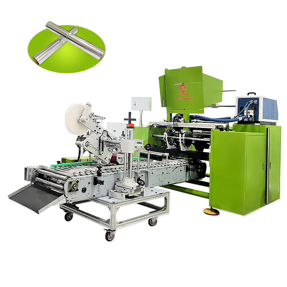 Aluminum Foil Roll Slitting Machine Full Automatic Four Spindles Aluminium Roll Rewinding Machine