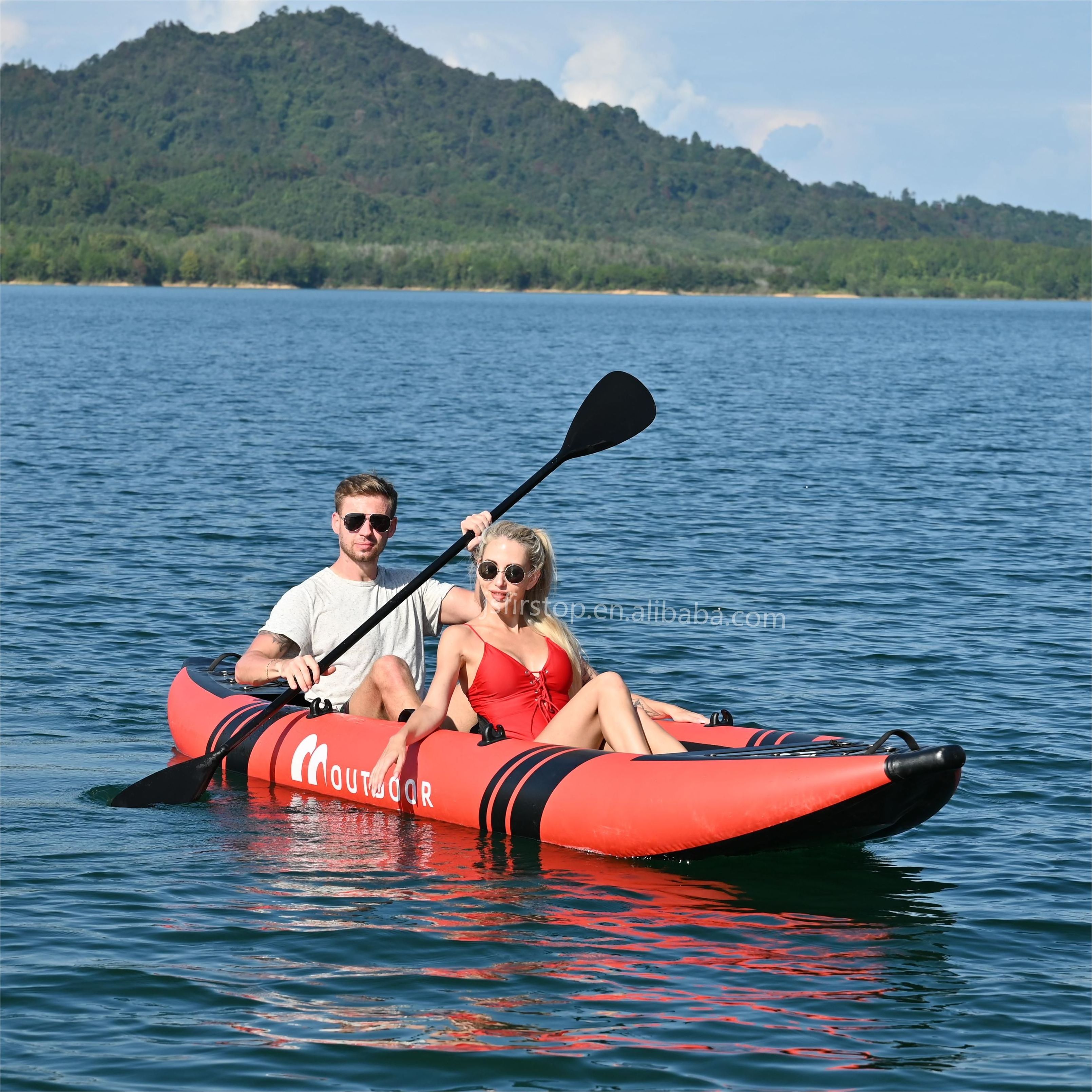 Factory Directly Foldable Pvc Kayak Inflatable Single/Double Person Inflatable Fishing Canoe