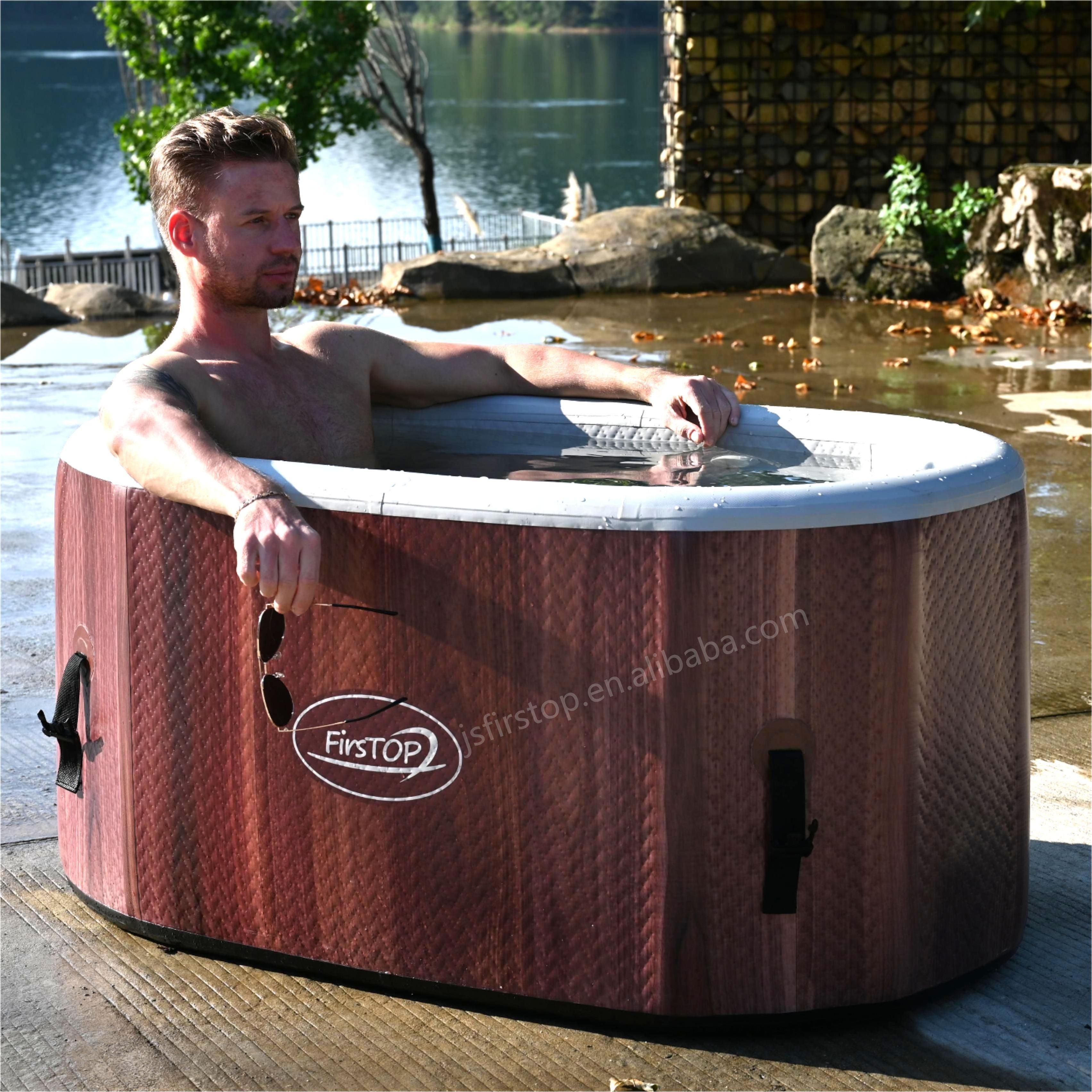 Customized Portable Inflatable Ice Barrel Outdoor Ice Bath Tub Therapy Cold Plunge Tank