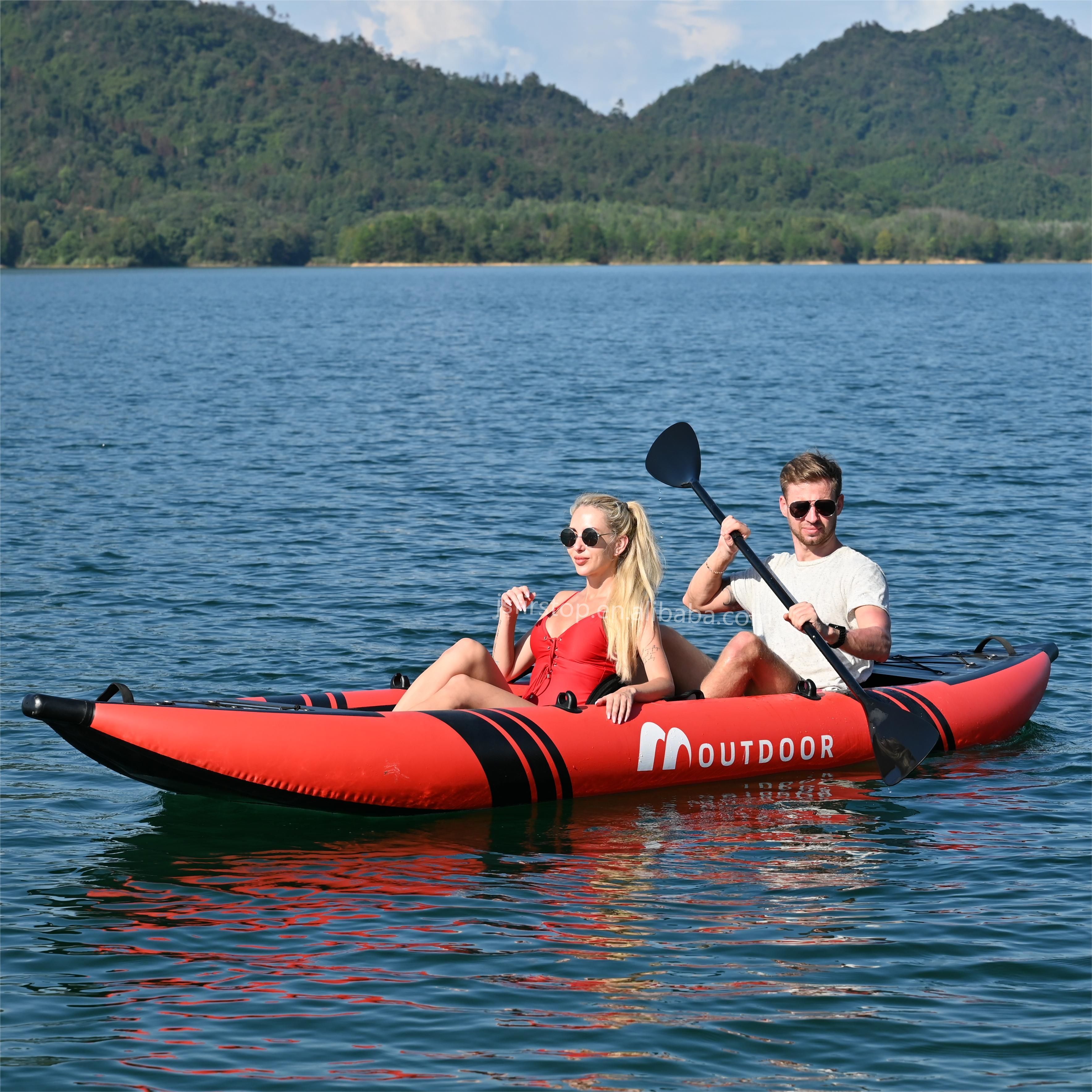 Factory Directly Foldable Pvc Kayak Inflatable Single/Double Person Inflatable Fishing Canoe