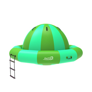 Best Selling CE Certificated Towable Inflatable Disco Boat Water Game Inflatable UFO Boat for sale