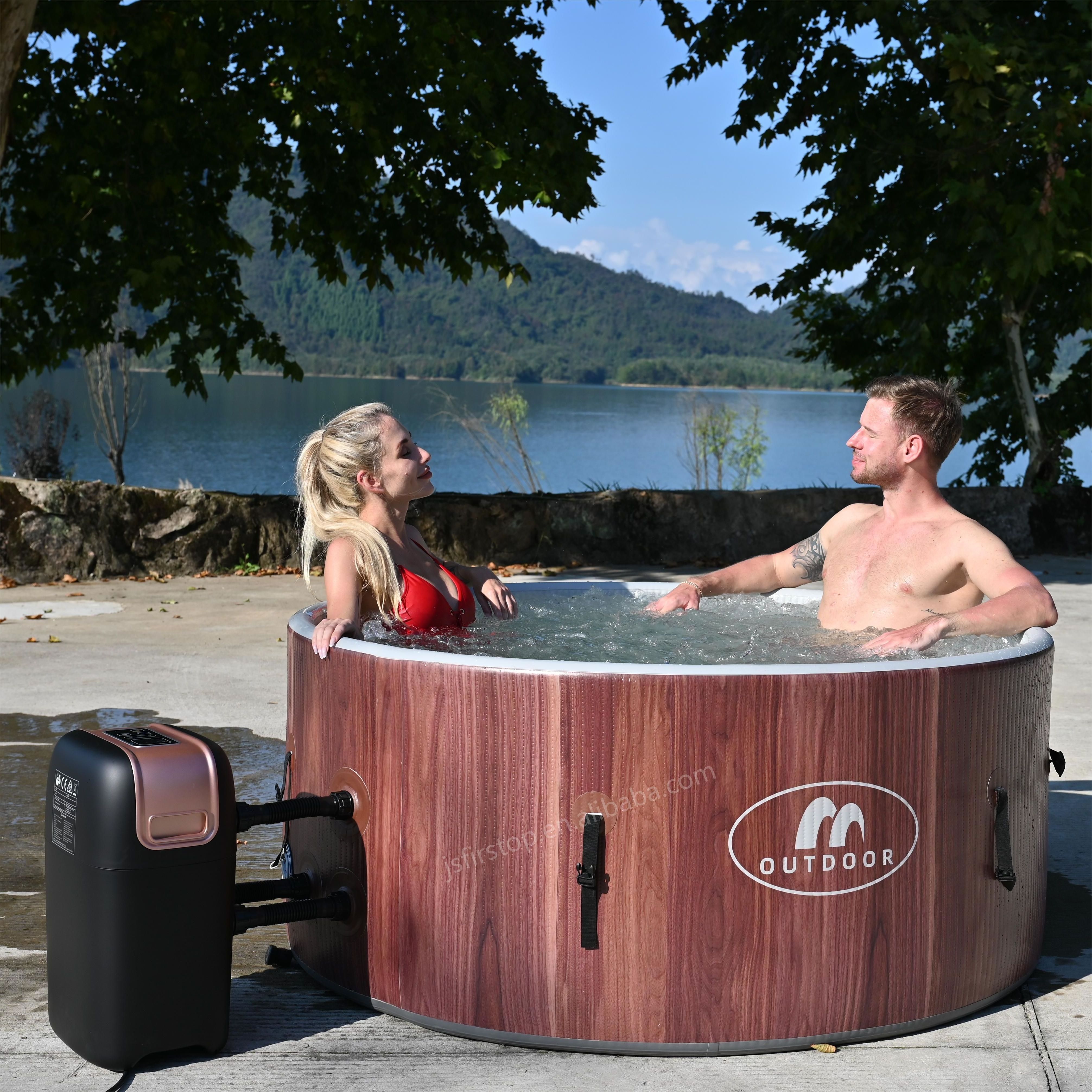 New Design Pvc Wood Spa Tubs Massage Pools durable Inflatable Spa Hot Tubs