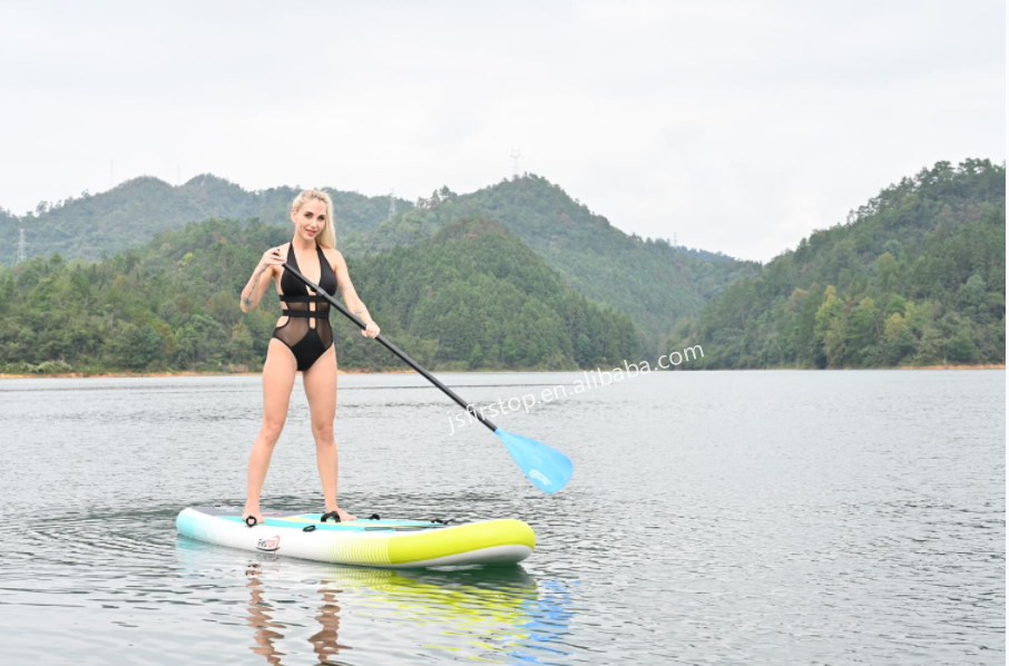 China wholesale CE Paddle Board Inflatable Stand Up SUP Surfboards with transparent window