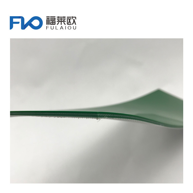 Good price flat green pvc conveyor belt for paper bag making machine