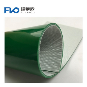 Good price flat green pvc conveyor belt for paper bag making machine