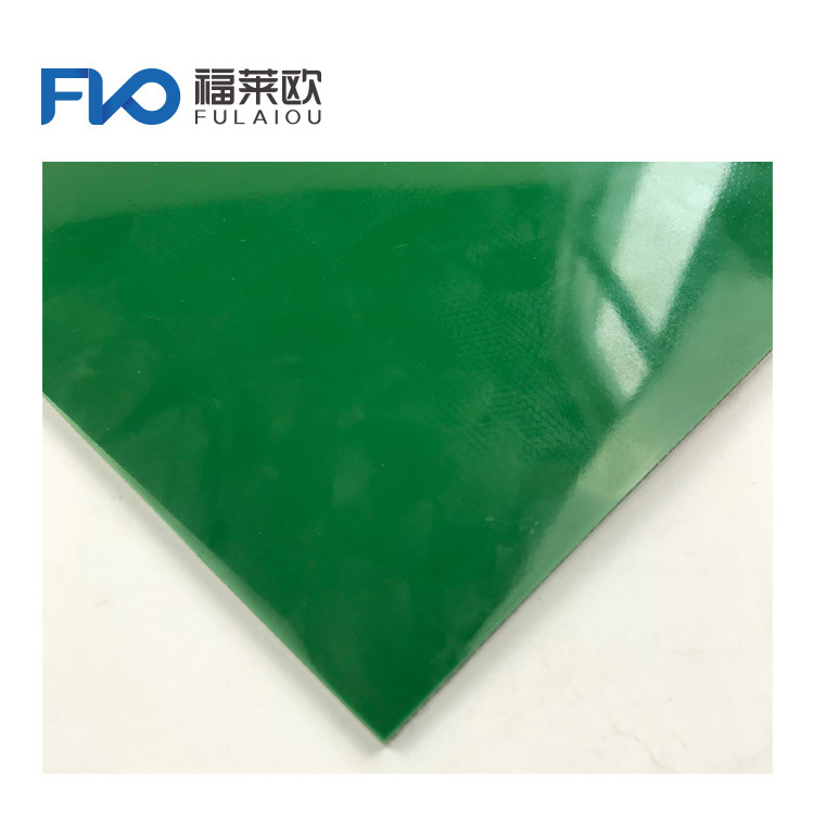 Good price flat green pvc conveyor belt for paper bag making machine