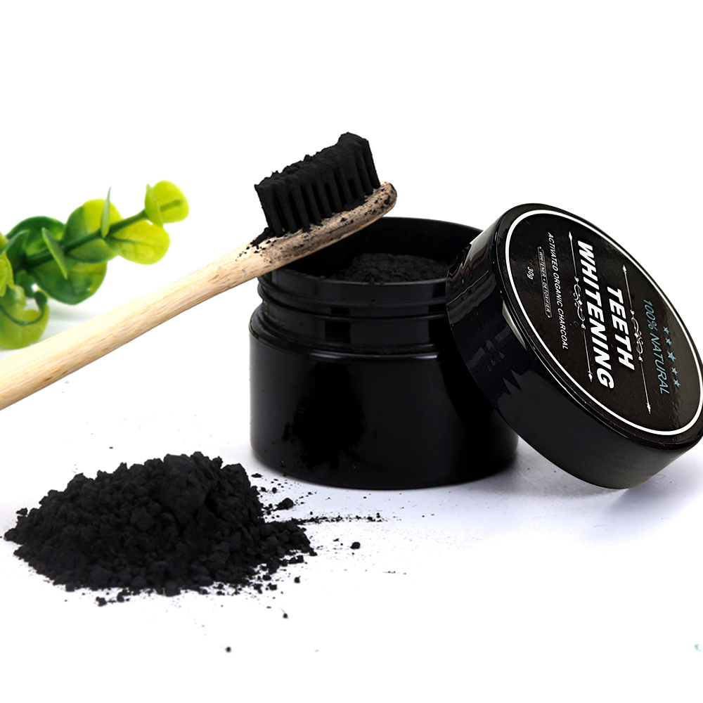 Hot Sale Private Label Professional Bright Teeth Whitening Activated Coconut Charcoal Powder