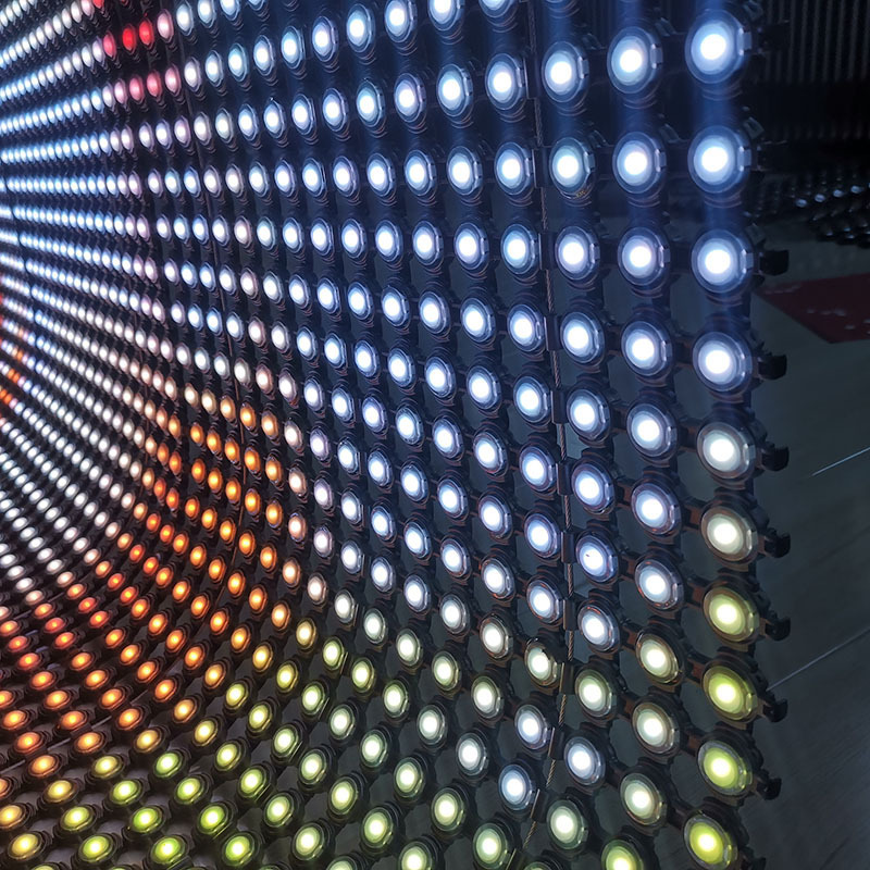 Programmable Flexible LED strip Curtain, digital LED strip screen, LED ...