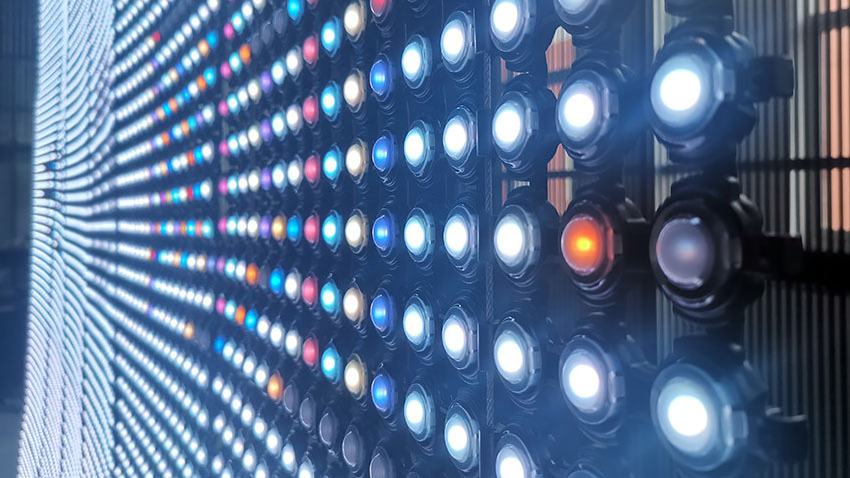 Programmable Flexible LED strip Curtain, digital LED strip screen, LED ...